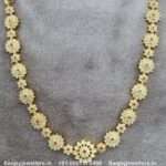 92.5 Silver Gold-Polished Necklace