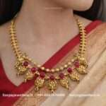92.5 Silver Gold Polished Necklace