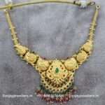 92.5 Silver Gold Polished Necklace