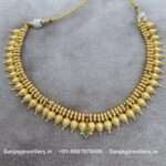 92.5 Silver Gold Polished Necklace