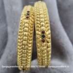 92.5 Silver Gold-Polished Bangle