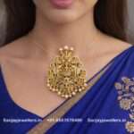 92.5 Silver Gold Polished Ashtalakshmi Pendant