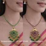 92.5 Silver Gold-Polish Reversible Necklace