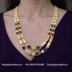92.5 Silver Gold-Polish Necklace