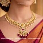 92.5 Silver Gold Polished Necklace