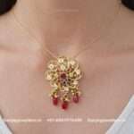 92.5 Silver Gold Polished Pendant