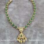 92.5 Silver Gold-Polish Necklace