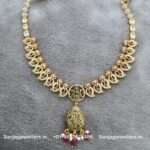 92.5 Silver Gold-Polish Necklace