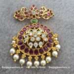 92.5 Silver Gold Polish Pendant