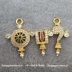 92.5 Silver Gold Polished Pendant