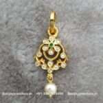 92.5 Silver Gold Polish Pendant