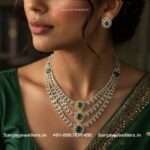92.5 Silver Gold Polished Necklace