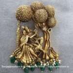 92.5 Silver Gold Polished  Pendant