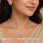92.5 Silver Gold Polished Necklace