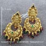 92.5 Silver Gold Polished Earrings
