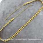 92.5 Pure Silver Gold-Polished Waist Belt