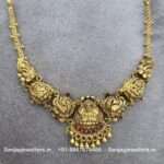 92.5 Silver Gold-Polish Necklace