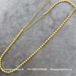 92.5 Pure Silver Gold-Polished Waist Belt