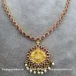 92.5 Silver Gold-Polished Reversiable Necklace