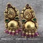 92.5 Silver Gold Polish Stud