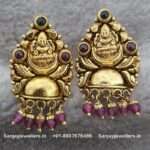 92.5 Silver Gold Polish Stud