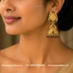 92.5 Silver Gold Polish Earrings