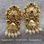 92.5 Silver Gold Polish Stud