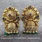 92.5 Silver Gold Polish Stud