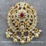 92.5 Silver Gold Polished Pendant