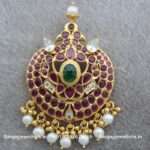 92.5 Silver Gold Polished Pendant