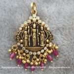 92.5 Silver Gold Polished Pendant