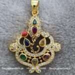 92.5 Silver Gold Polished Pendant