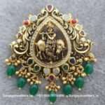 92.5 Silver Gold Polished Pendant