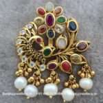 92.5 Silver Gold Polished Pendant