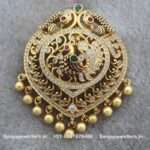 92.5 Silver Gold Polished Pendant