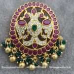 92.5 Silver Gold Polished Pendant