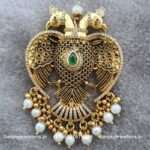92.5 Silver Gold Polished Pendant