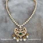 92.5 Silver Gold-Polished Necklace