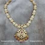 92.5 Silver Gold-Polished Necklace