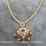92.5 Silver Gold-Polished Necklace