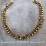 92.5 Silver Gold-Polished Necklace