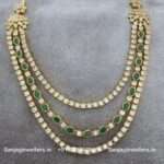 92.5 Silver Gold-Polished Necklace