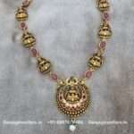 92.5 Silver Gold-Polished Adige-Necklace