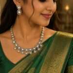 92.5 Silver Gold Polished Necklace