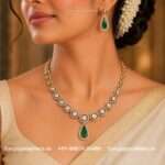 92.5 Silver Gold Polished Necklace