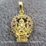 92.5 Silver Gold Polished Pendant (Small)