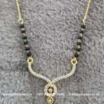 92.5 Silver Gold Polish Mangalsutra