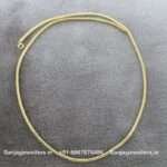 92.5 Silver Gold Polished Chain