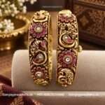 92.5 Silver Gold Polished Bangle