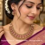 92.5 Silver Gold Polished Necklace
